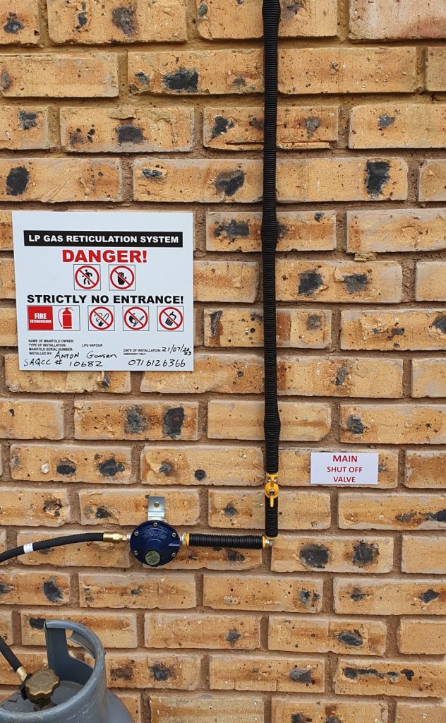 Outside gas installation in Breaunanda Krugersdorp